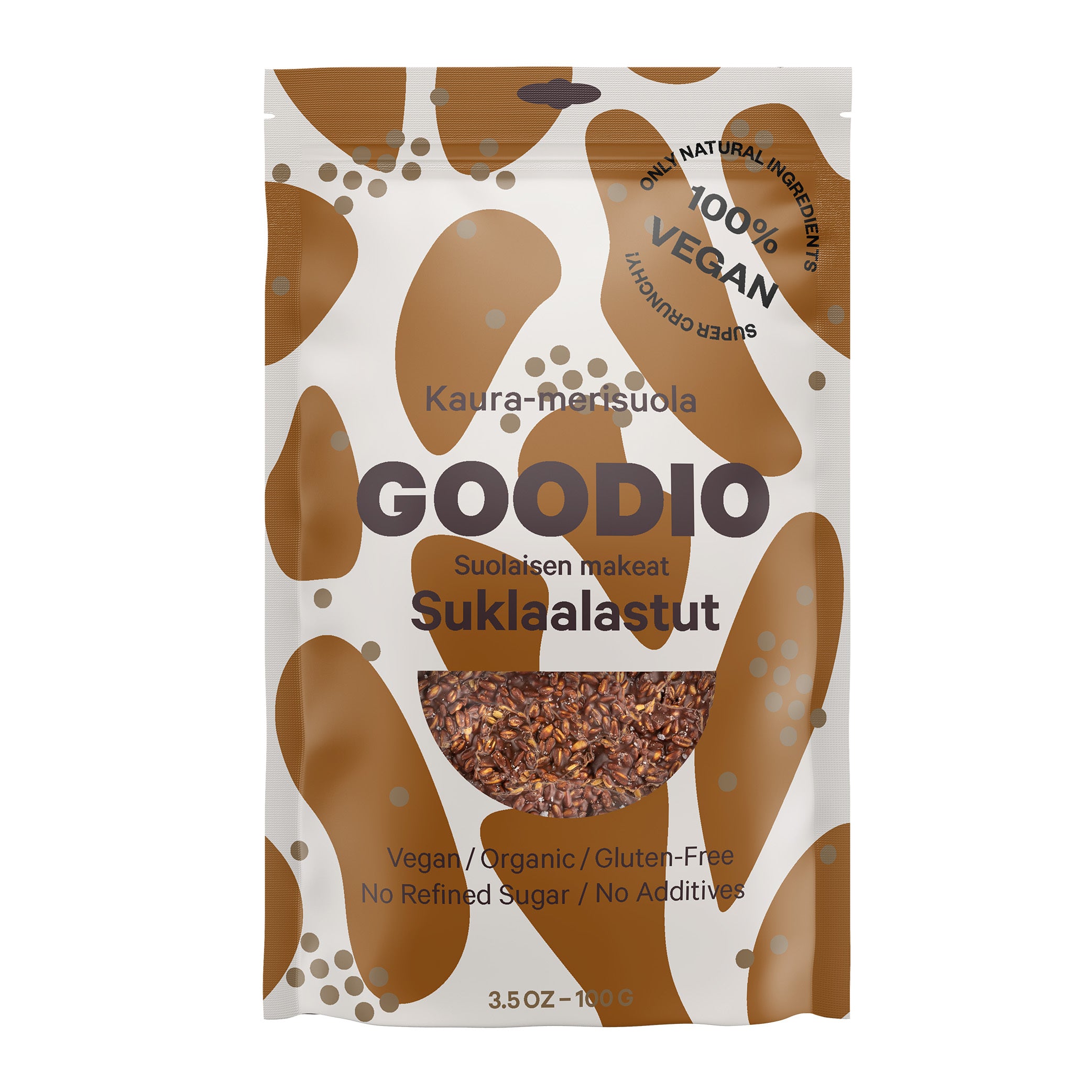 Goodio Oat Bites -suklaapäällysteinen kaurasnack, 100 g