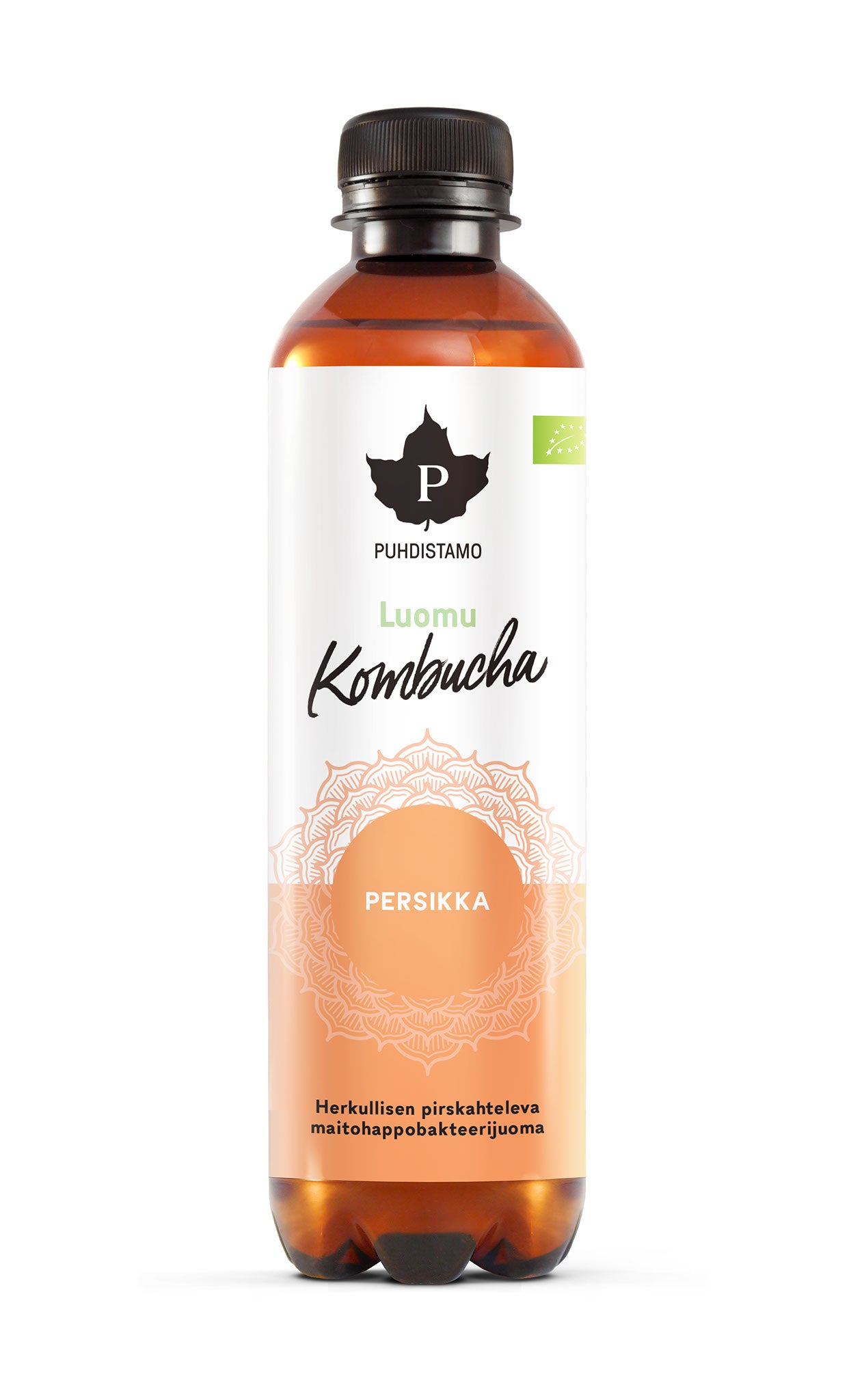 Kombucha, persikka, 370 ml