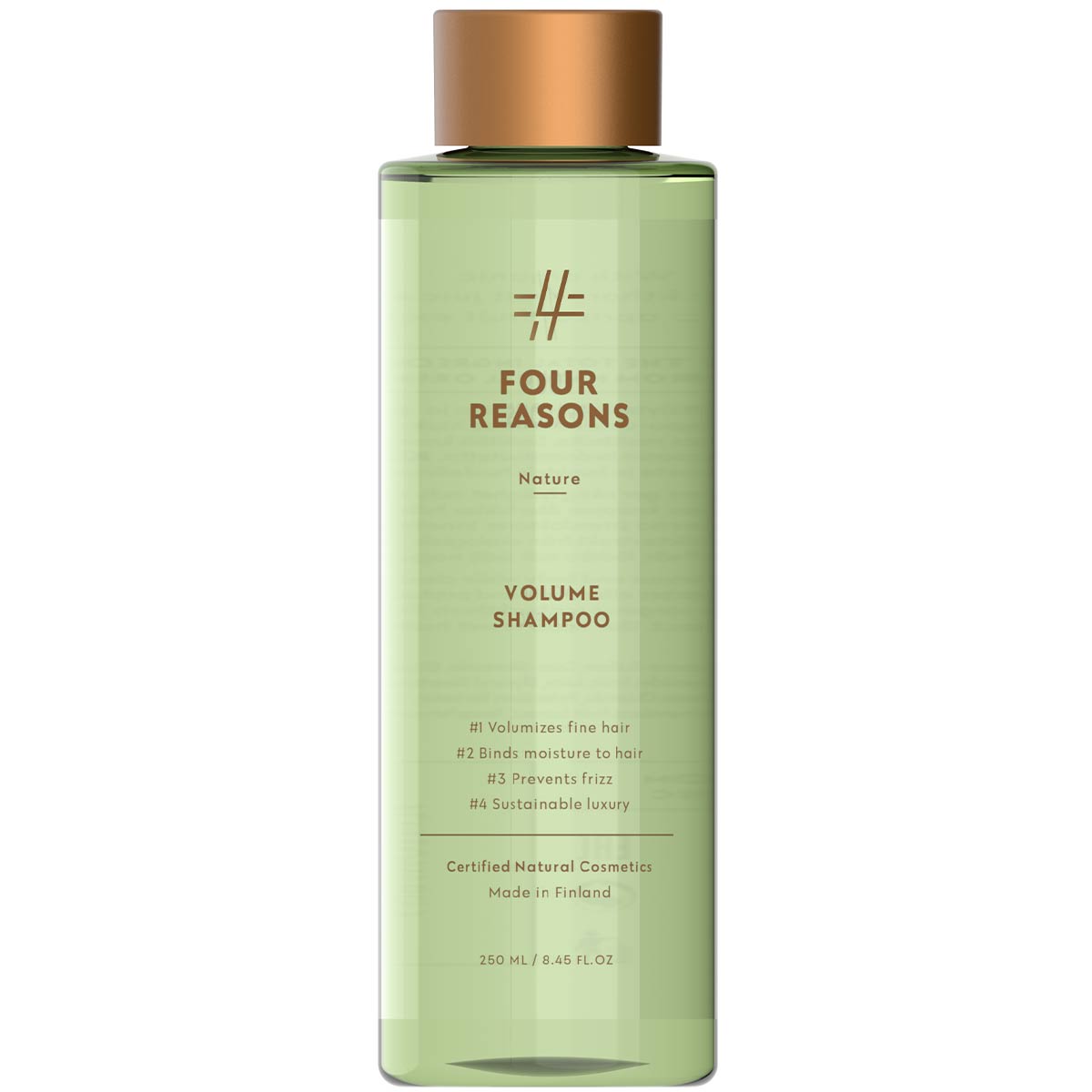 Four Reasons Nature Tuuheuttava shampoo, 250 ml