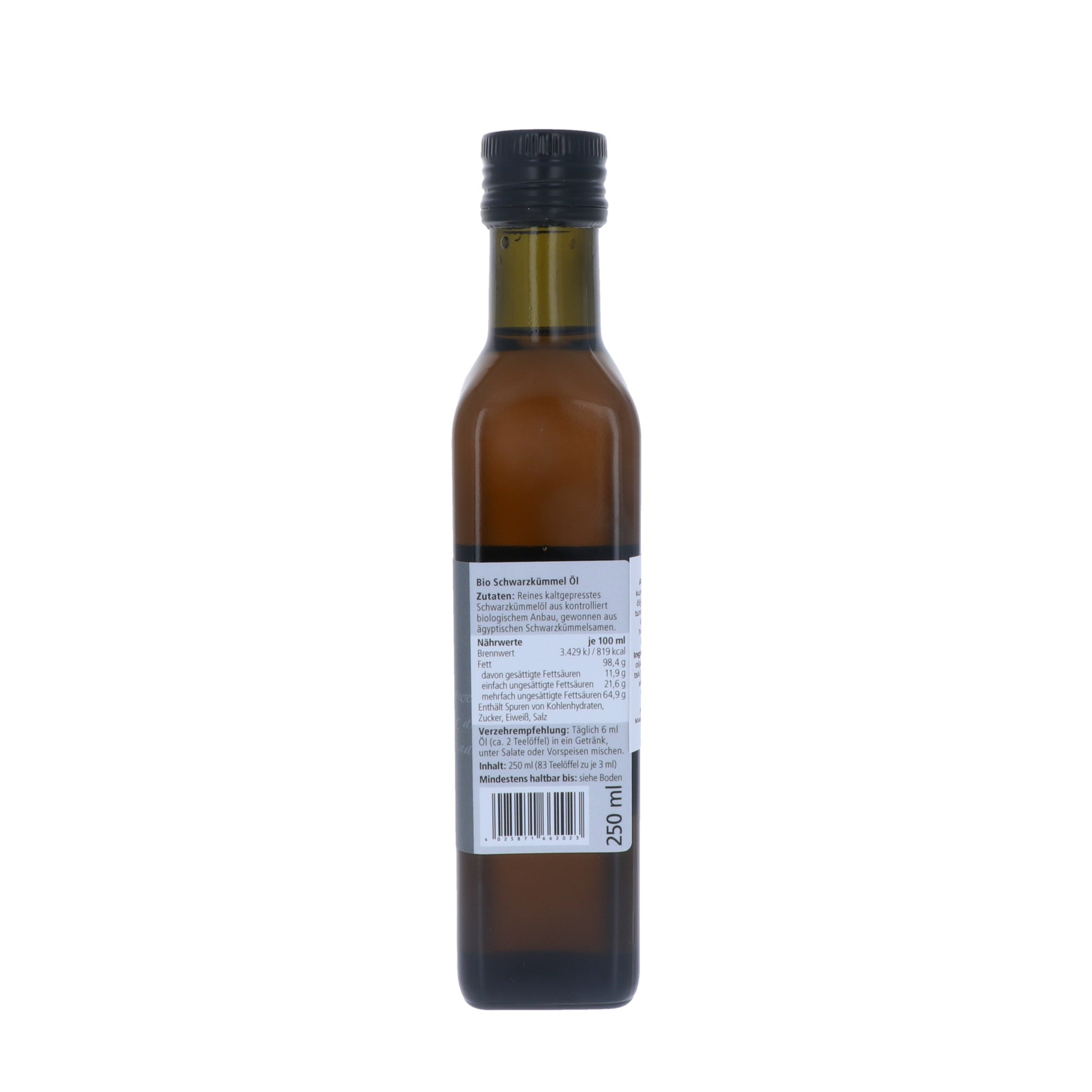 Mustakuminaöljy, säästöpakkaus (Nigella sativa)  (ryytineidonsiemenöljy), 250 ml