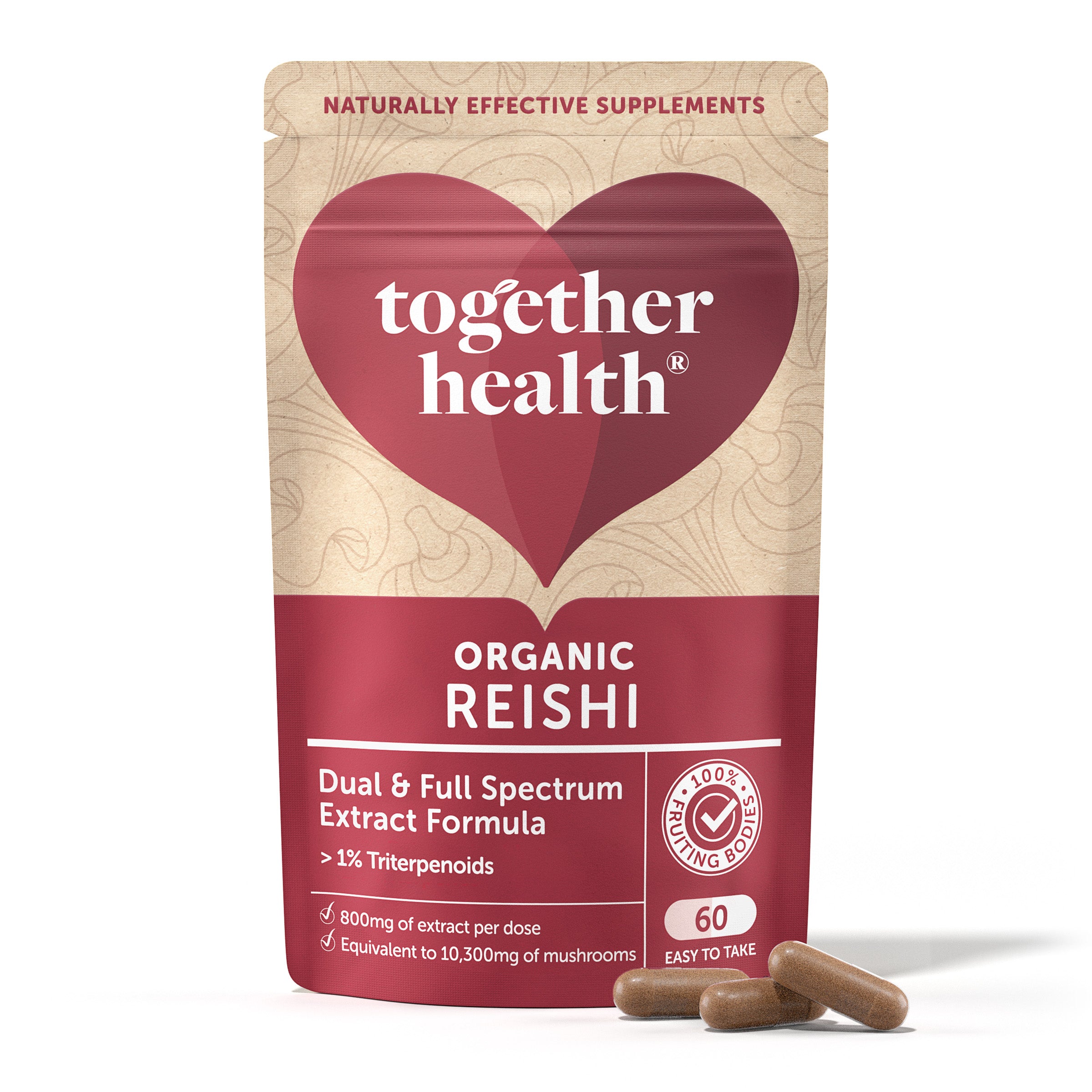 Together Health Reishi Luomu korkealaatuinen lakkakääpä